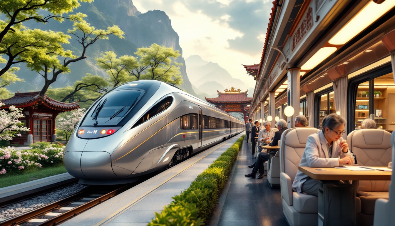 discover the new luxury trains dedicated to seniors in China, offering exceptional tourist trips with health services on board. perfect for retirees wishing to explore the country in complete serenity.