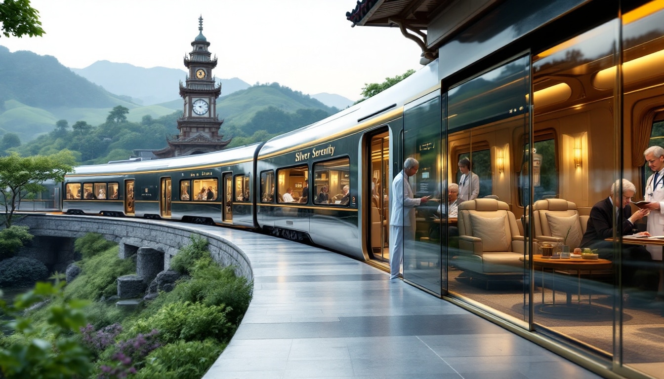 découvrez l'émergence des trains de luxe en chine, spécialement conçus pour les seniors. ces trains touristiques argentés offrent des services de santé à bord, alliant confort, sécurité et exploration. parfait pour les retraités désireux de vivre des expériences inoubliables tout en prenant soin de leur bien-être.