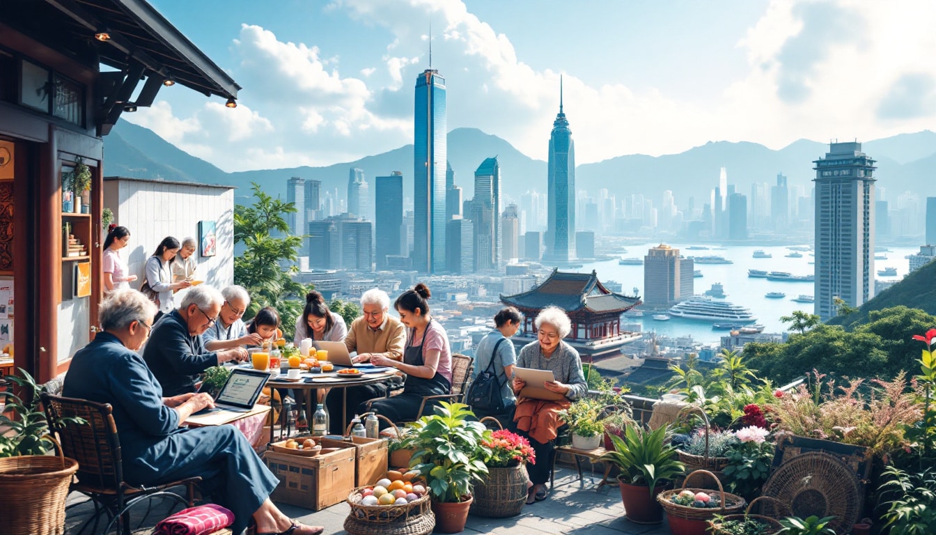 discover the 30 innovative initiatives set up by the Hong Kong government to stimulate the aging economy. These measures aim to improve the quality of life for seniors while reinforcing the economic growth of the region.