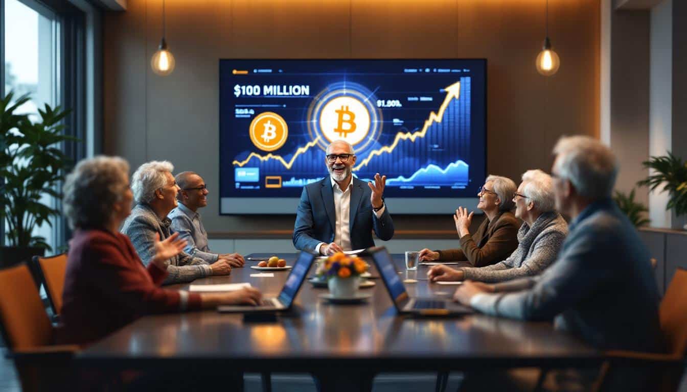 découvrez comment un fournisseur de soins pour seniors lance une stratégie audacieuse de 100 millions de dollars en crypto, intégrant des trésoreries en bitcoin et des solutions de paiement innovantes pour répondre aux besoins de l'économie argentée.